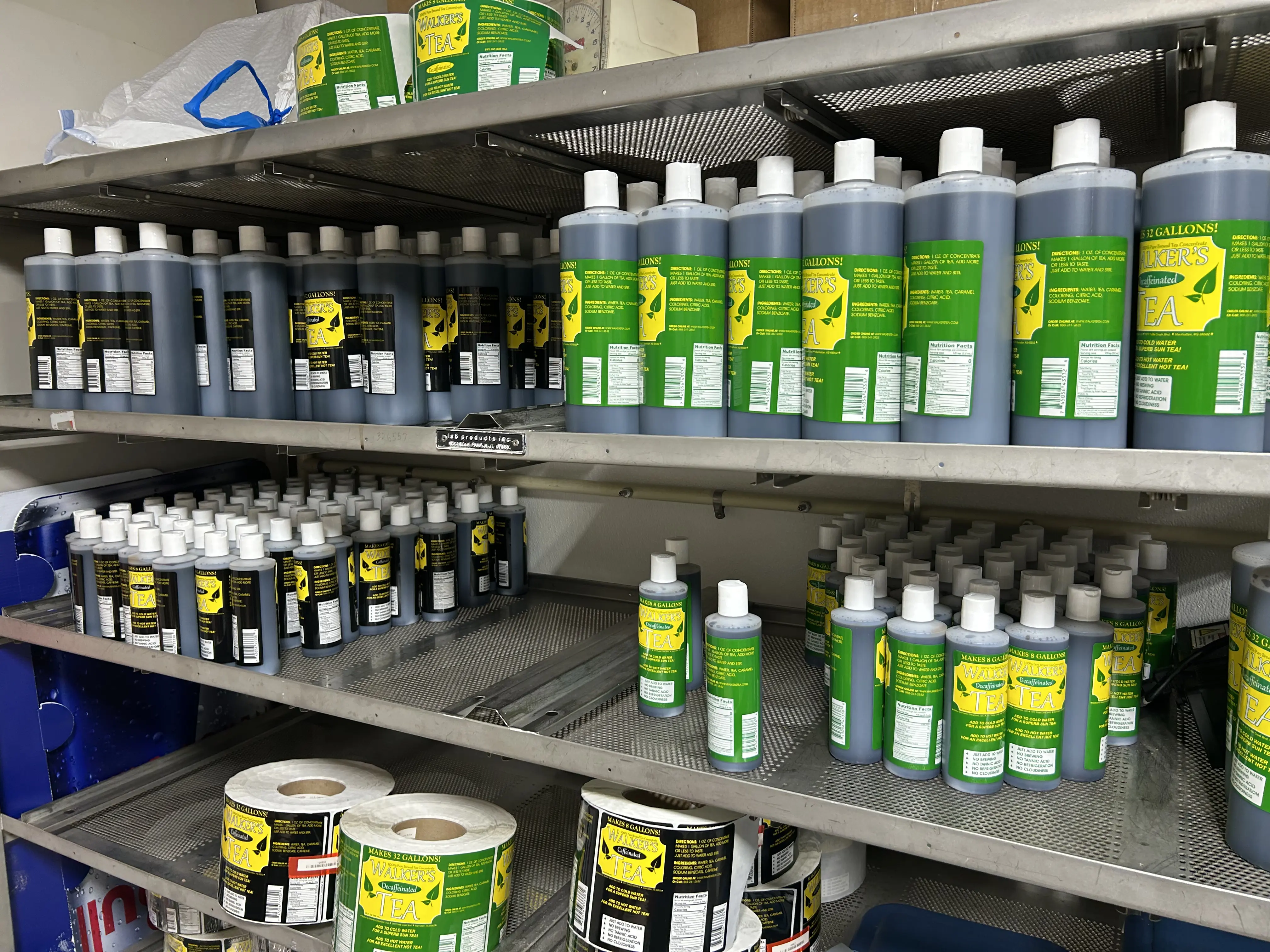 Walker's Tea wholesale display